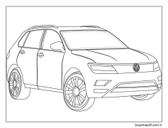 Volkswagen Tiguan Boyama Sayfası