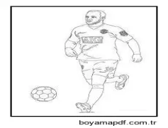 Wayne Rooney Koşu Boyama Sayfası