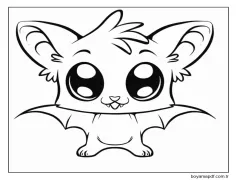 Yarasa (10) Boyama Sayfası