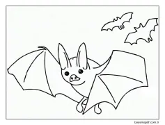 Yarasa (12) Boyama Sayfası