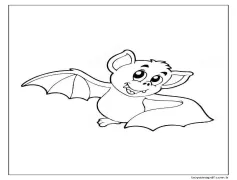 Yarasa (13) Boyama Sayfası