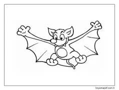 Yarasa (4) Boyama Sayfası