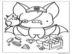 Yarasa Bedava Boyama Sayfası