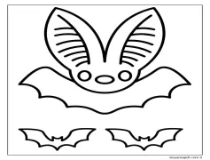 Yarasa Yazdır Boyama Sayfası
