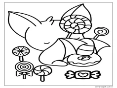 Yarasa Yazdırılabilir Boyama Sayfası