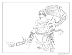 Yasuo Güzel Boyama Sayfası