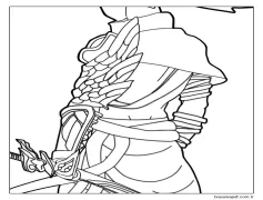 Yasuo'nun Vücudu Boyama Sayfası