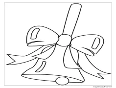 Yay ile Çan Boyama Sayfası