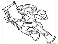 Yay Tutan Pembe Korucu Boyama Sayfası