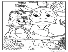 Yazdır Luntik Anahat Boyama Sayfası