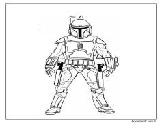 Yazdır Star Wars Anahat Boyama Sayfası