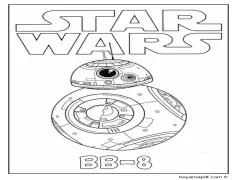 Yazdır Yıldız Savaşları Boyama Sayfası