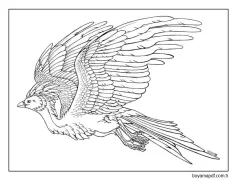 Yazdırılabilir Anka Kuşu Boyama Sayfası