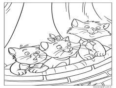 Yazdırılabilir Aristokediler Boyama Sayfası