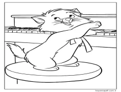 Yazdırılabilir Aristokediler Görseli Boyama Sayfası