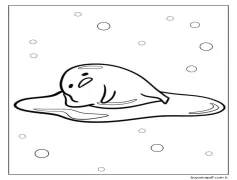 Yazdırılabilir Bedava Gudetama Boyama Sayfası