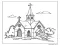 Yazdırılabilir Bedava Kilise Boyama Sayfası