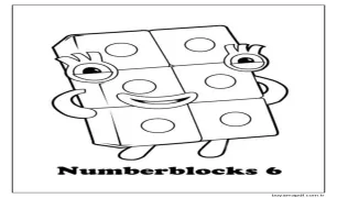 Yazdırılabilir Bedava Numberblocks Boyama Sayfası