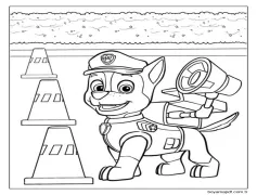 Yazdırılabilir Chase Boyama Sayfası