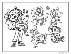 Yazdırılabilir Gabby'nin Bebek Evi Boyama Sayfası