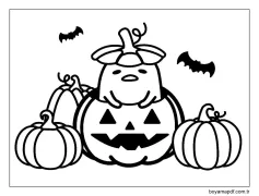 Yazdırılabilir Gudetama Boyama Sayfası