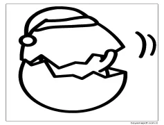 Yazdırılabilir Gudetama Resmi Boyama Sayfası