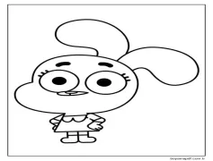 Yazdırılabilir Gumball Boyama Sayfası