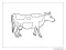 Yazdırılabilir Inek Boyama Sayfası