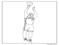 Yazdırılabilir LeBron James Ücretsiz Boyama Sayfası