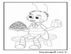 Yazdırılabilir Luntik Anahat Boyama Sayfası