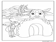 Yazdırılabilir Luntik Resim Boyama Sayfası