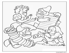 Yazdırılabilir Mutlu Pamuk Prenses Boyama Sayfası