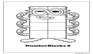 Yazdırılabilir Numberblocks Boyama Sayfası