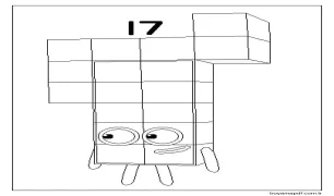 Yazdırılabilir Numberblocks Görseli Boyama Sayfası