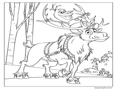 Yazdırılabilir Olaf Boyama Sayfası