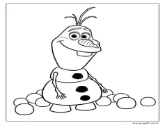 Yazdırılabilir Olaf Resmi Boyama Sayfası