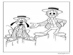 Yazdırılabilir Pluto Görsel Çocuklar İçin Boyama Sayfası