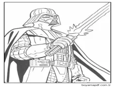 Yazdırılabilir Star Wars Anahat Boyama Sayfası