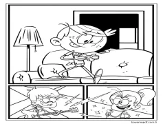 Yazdırılabilir The Loud House Boyama Sayfası