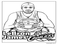Yazdırılabilir Ücretsiz LeBron James Boyama Sayfası
