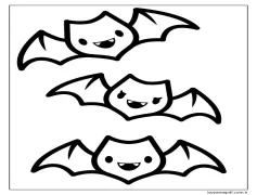 Yazdırılabilir Yarasa Boyama Sayfası