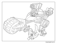 Yazdırılacak Lego Nexo Şövalyeleri Boyama Sayfası