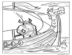 Yeni diyarlara. Boyama Sayfası