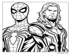 Yenilmezler (1) Boyama Sayfası