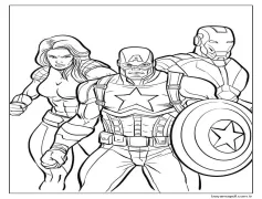 Yenilmezler (2) Boyama Sayfası