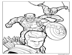 Yenilmezler (3) Boyama Sayfası