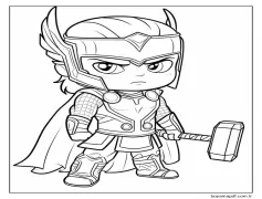 Yenilmezler (8) Boyama Sayfası