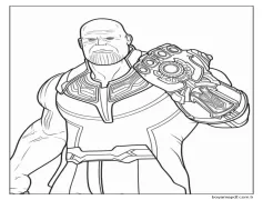 Yenilmezler Çizimi Bedava Boyama Sayfası