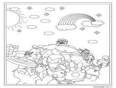 Yenilmezler Çocuklar İçin Boyama Sayfası