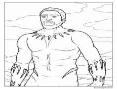 Yenilmezler Resmi Çocuklar İçin Boyama Sayfası